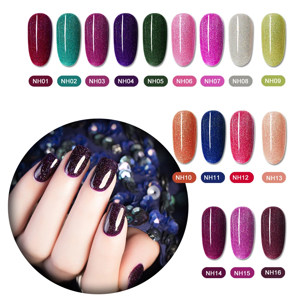 

Platinum UV Gel Nail Polish Glitter Soaked in Nail Gel Polish Vernis Esmalte Semi-permanent Imprint Gelpolish Ink