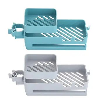 

Faucet Drain Rack Double-layer Sturdy Kitchen Utensils Storage Stand Dish Hanging Holder