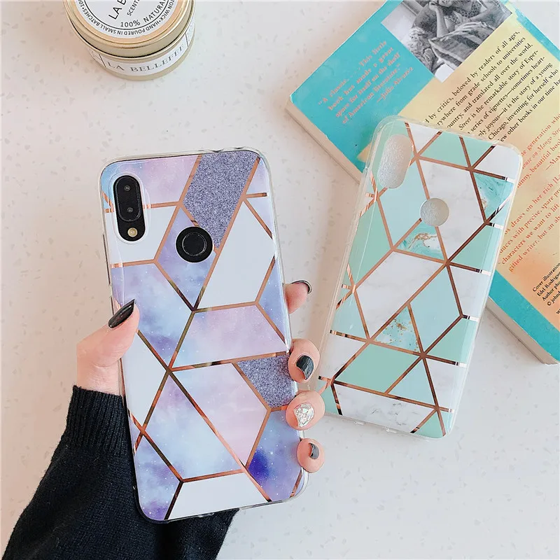 Роскошный Мраморный чехол для Xiaomi Redmi Note 9S силиконовый мягкий IMD Для 8 A 8a 7 6 5 9 S Pro Max