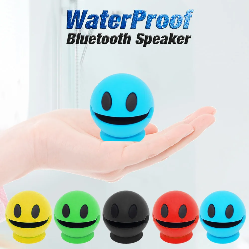 EPULA портативный Bluetooth водонепроницаемый музыкальный динамик беспроводной открытый Душ портативный Pac-Man Smiley беспроводной Bluetooth динамик