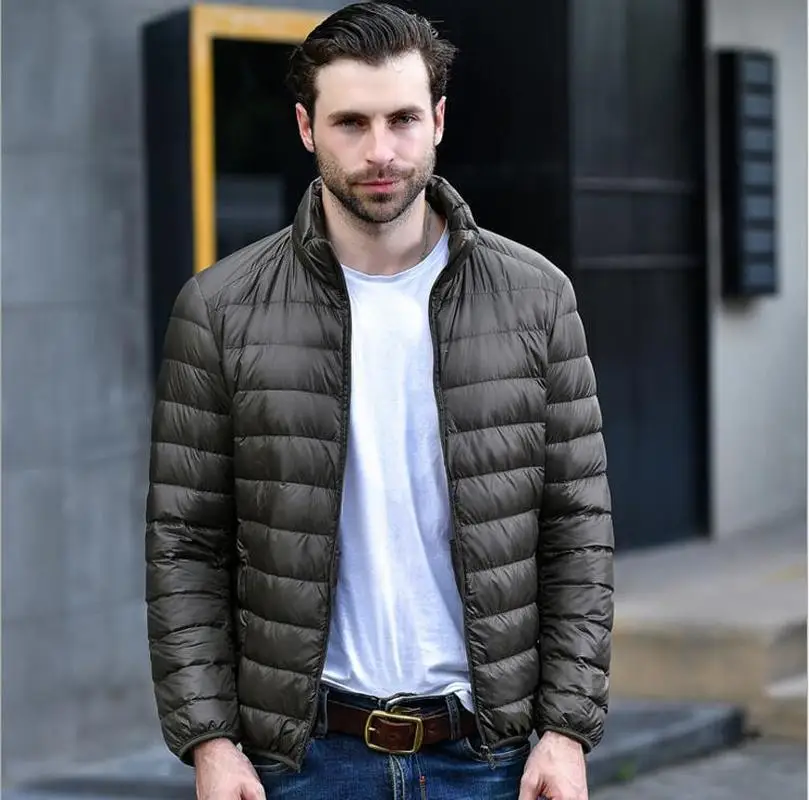 

ZOGAA Winter Men's Short Parkas Coat Men's Casual Cotton Padded Warm Jackets Male Solid Stand Collar Slim Fit Short Jackets Coat