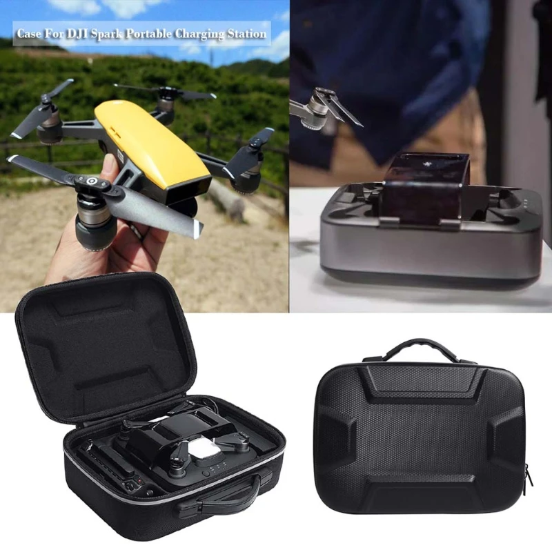 Прямая поставка EVA сумка для переноски для DJI Spark Drone зарядная станция пульт дистанционного управления