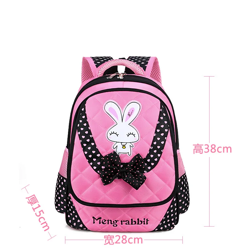 Pink small Детские школьные сумки для девочек, милый модный рюкзак для девочек с многослойными карманами, вместительные водонепроницаемые нейлоновые рюкзаки - Цвет: Pink small