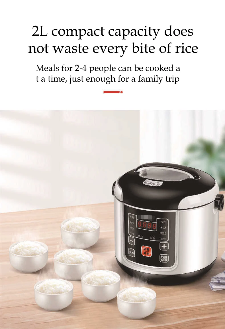 Miumaeov Mini Rice Cooker Steamer 12V for Car Portable Trunk Car Food  Warmer Lunch Box 1L 100W Multi-functional Car Rice Cooker Meal Heater  Automatic