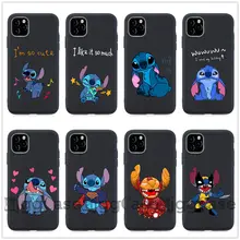 Чехол для телефона с милым рисунком Стич стежка для iPhone X XR XS 11 Pro MAX 5s SE 7 8 6 6s Plus мягкое Силиконовое ТПУ покрытие для чехла Fundas чехол