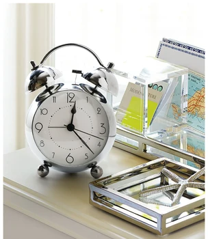 

Vintage Luminous Night Light Alarm Clock Personalied Kids Alarm Clock Night Light Relogio Digital De Mesa Home Decoration OO50AC