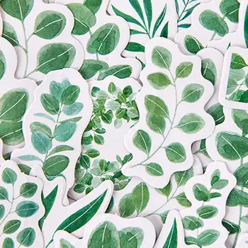 

45Pcs/Box Green Tree Stickers Forest Stickers Paper Scrapbooking Diary Adhesive Decor For Kids Supplies DIY Sticker Albums L0E9