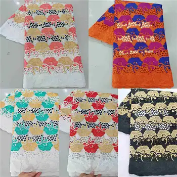 

Pure Cotton Design Swiss Voile Lace In Switzerland With Stones African Dry Lace Fabric High Quality Nigerian For Wedding!HL81506