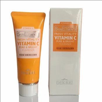 

dekrei Skin Care VC Fresh Vitamin C Xi Pure Light Muscle Cleanser Cleansing Foam Cleaning Dismount Makeup Horny Dirt