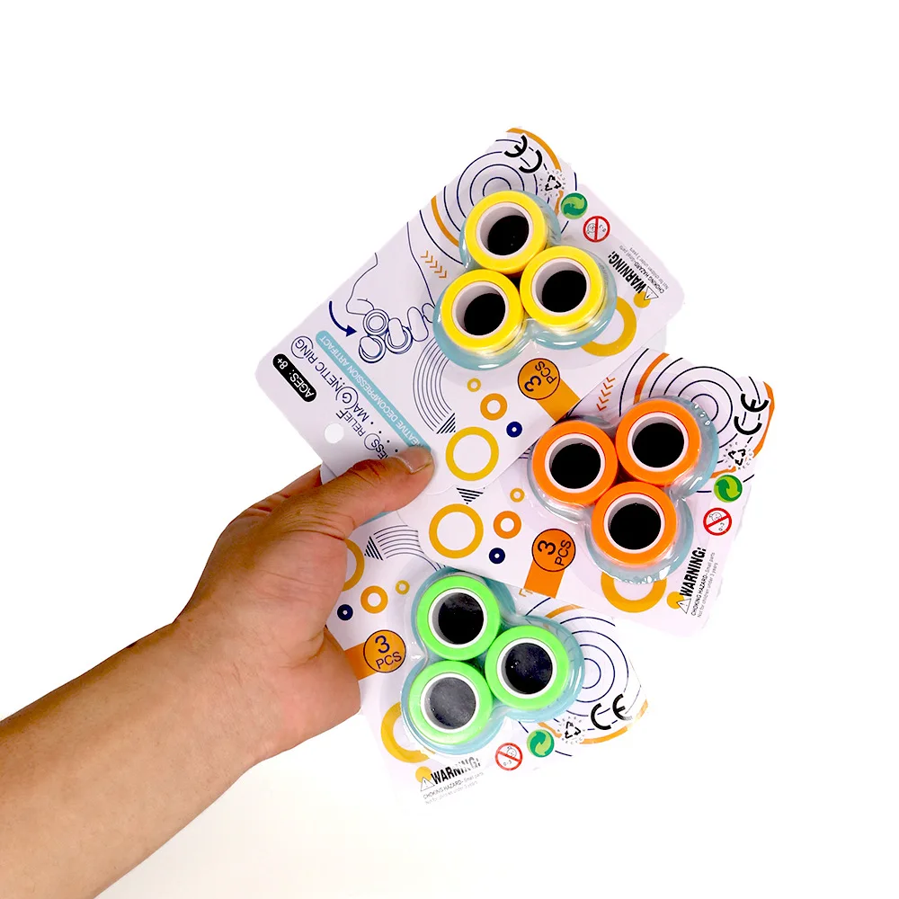 Pulsera magnética de juguete para niños, juguete de pulsera con giroscopio, imán fuerte, artefacto de descompresión