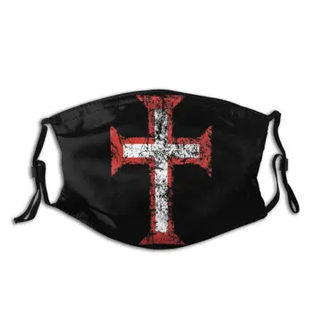 

Order Of Christ Knight Templar Reusable Face Mask Anti Bacterial Dustproof Protection Cover Respirator Muffle Mask with Filters