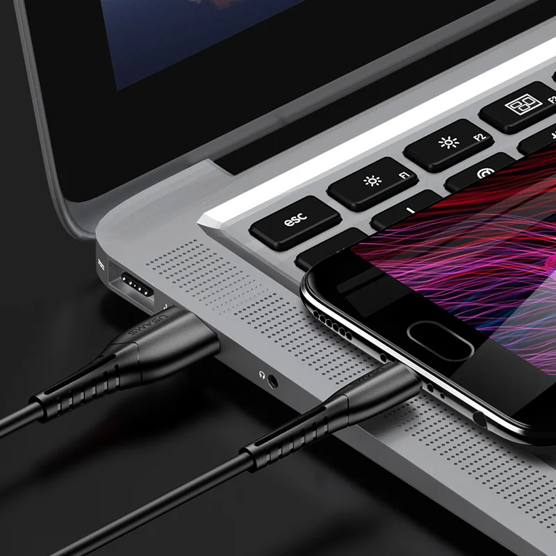 USAMS микро USB кабель для быстрой зарядки для Xiaomi Redmi Note 5 Pro Android кабель для передачи данных для мобильного телефона для samsung S7 микро Зарядное устройство