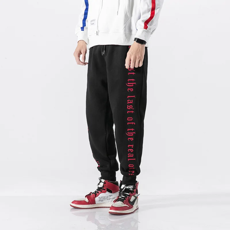 

Vertical Ze Produced 18aw National Trends Origional Lettered Embroidered Cone Sweatpants MEN'S Casual Pants Trend Gymnastic Pant