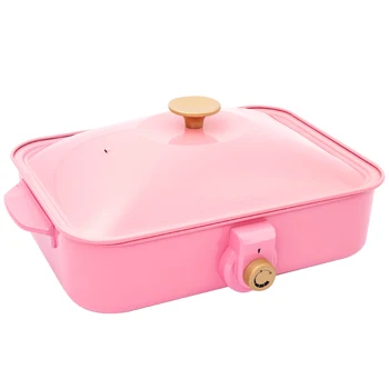 

Japanese Multifunction Cooking Pot Grill Is Hot Pot on The Grill and Grill Oven Home Network Red Small Square Pot Frying Pan