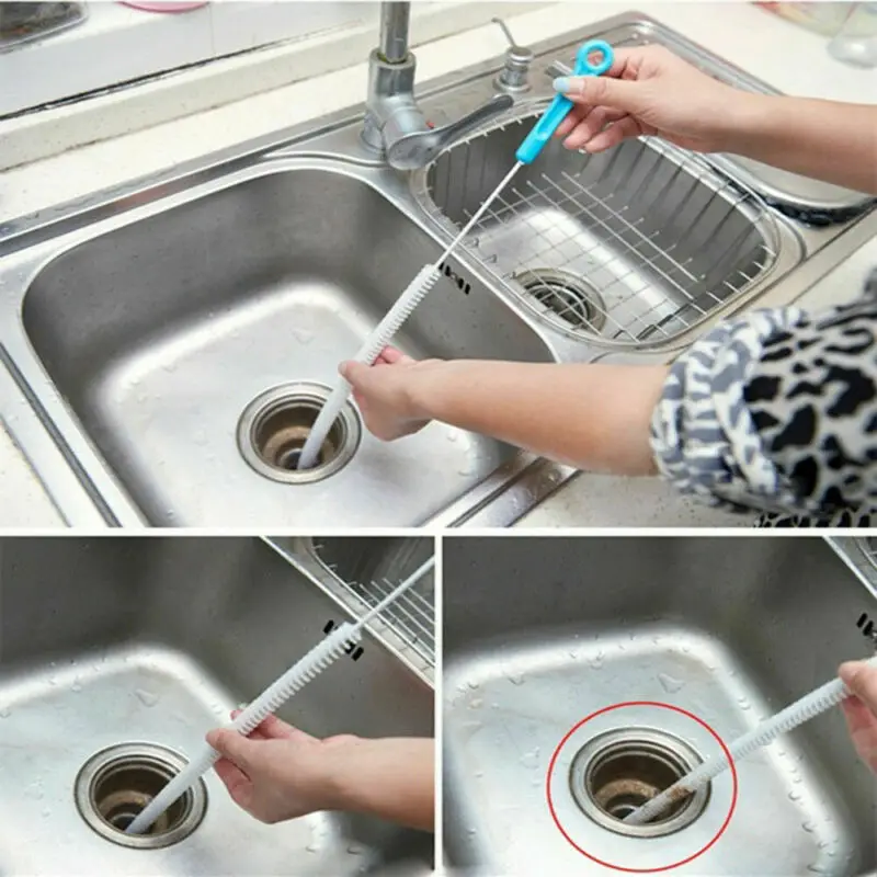 

Flexible Sink Overflow Drain Unblocker Clean Brush Cleaner Kitchen Tool Hot US