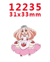 12235 30 шт мультфильм персонаж плоское украшение из смолы PR 6872 - Цвет: 12235
