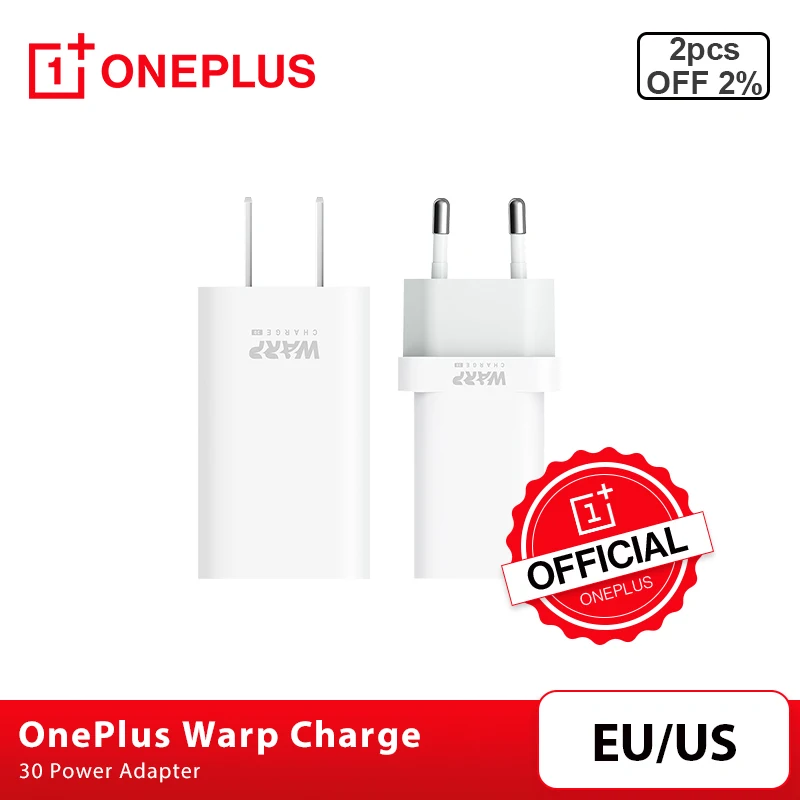 Оригинальный OnePlus Warp Charge 30 адаптер питания Вт EU Charger US зарядный кабель Quick для 8 7T