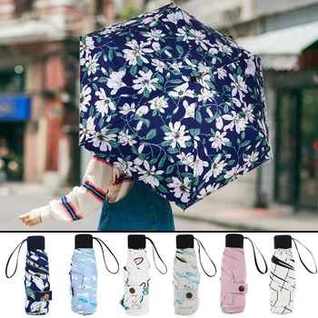 

Manual Sun Umbrella Home Living Portable Outdoor Travel Folding Mini Portable Umbrella Girl Gifts