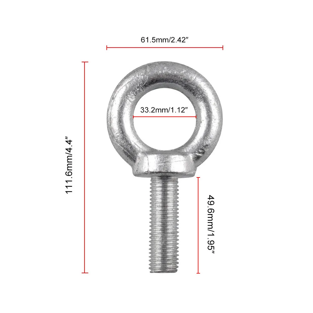 

1 1/2"-16 Outboard Lift Ring Replacement For Mercury 91-849154T1 Iron Portable