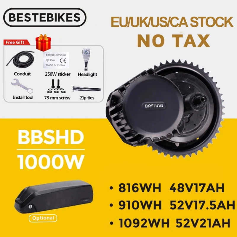 Bafang Motor BBSHD BBS03 48V 52V 1000W 