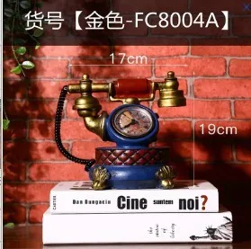 European Originality Telephone Desk Clock Surface A Living Room Television Cabinet Bar Café Decoration Clock Goods Of Furniture European Originality Telephone Desk Clock Surface A Living Room Television Cabinet Bar Café Decoration Clock Goods Of Furniture