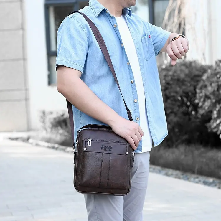 

2019 New Style MEN'S Single-shoulder Bag Shoulder Bag Handbag Verticle Clutch Retro Elegance