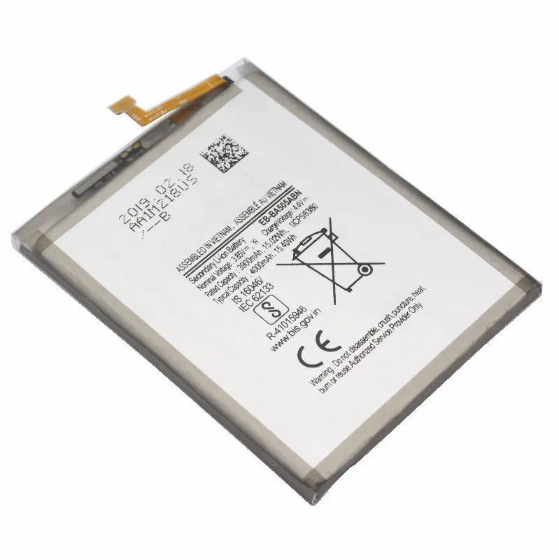 1x4000 mAh 15.40Wh запасная батарея EB-BA505ABN EB-BA505ABU для samsung Galaxy A50 A505F SM-A505F Аккумуляторы для телефонов