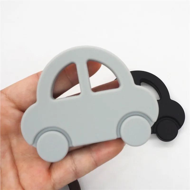 Chenkai 50 шт. силиконовый Прорезыватель автомобиль BPA бесплатно DIY Жевательная подвеска уход за зубами ювелирные изделия Детские пустышки пустышка игрушка подарок Прорезыватель