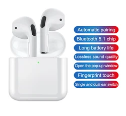 Écouteurs sans fil Bluetooth Pro 4, oreillettes de Sport, Mini oreillettes étanches, boîte de charge, Microphone, pour Apple Xiaomi Hua 