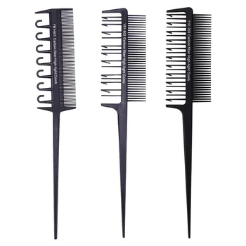 

1Pc 2Side Hair Dyeing Comb Sectioning Highlight Comb Weaving Salon Hair Coloring Tool Beauty