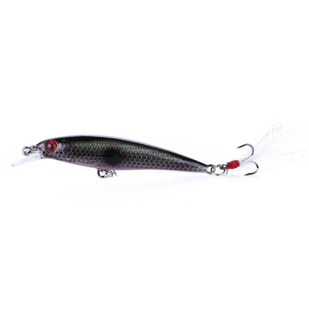 1 Pcs Minnow Fishing Lures 90mm 8g Bass Trolling Artificial Hard Bait Crankbait Wobblers 3D Eyes Pike Carp Bait Fishing Tackle