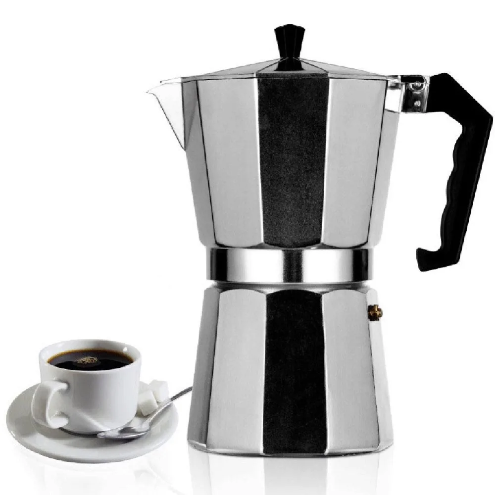 Coffee Maker Aluminum Mocha Espresso Percolator Pot Moka 1cup/3cup/6cup/9cup/12cup Stovetop WF1111 | Дом и сад