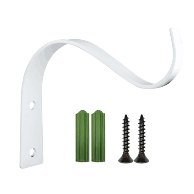 4.5 Hüvelykes Hajlítás S Alakja Falfüggő Virágcserép Tartó Tartóhorog Vas Fogas Növények Erkély Otthoni Dekoráció - Image 2