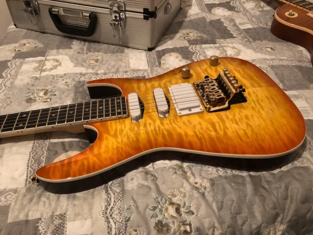 Новинка+ Гитара фабрика+ pensa custom shop электрическая гитара pensa Роскошная электрогитара Sur MK1 Роскошная гитара в горошек