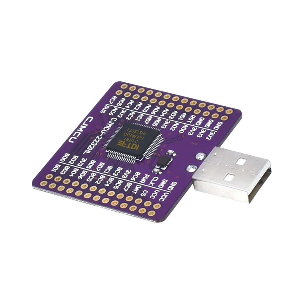 Флюоресцентный USB Модуль UART FIFO SPI I2C JTAG RS232 FT2232HL|Интегральные схемы| |