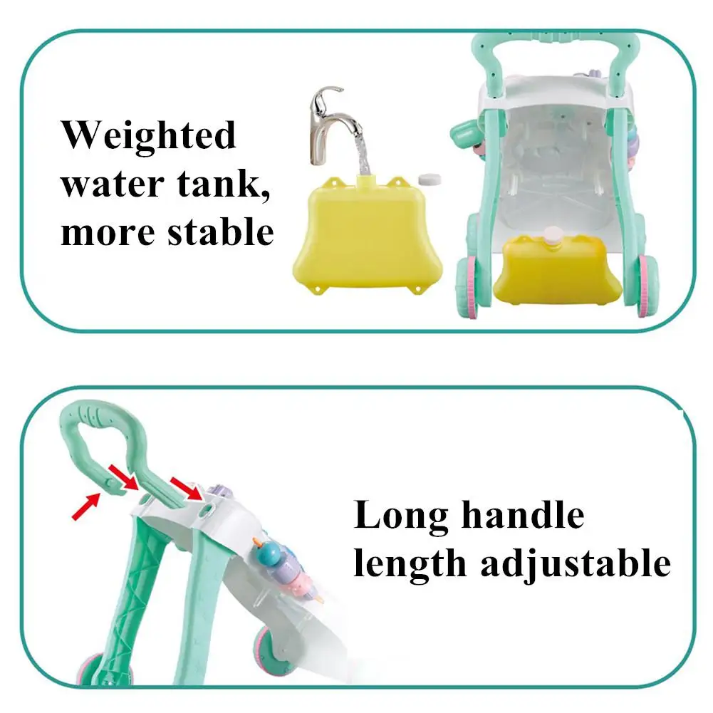 Kidlove Baby Walker игрушечная тележка Многофункциональная игрушка-тележка для ребенка регулируемая высота с ABS Музыкальный Музыка ходунки для малыша