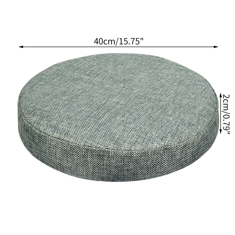 Grey 40cm Зимний чехол для стула, утолщенный круглый чехол для стула, эластичный Чехол для сидения, прочный домашний декор - Цвет: Grey 40cm