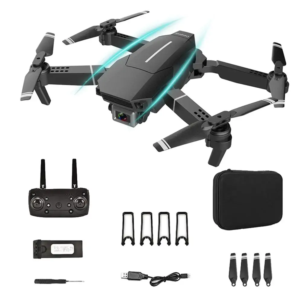 E98 E68 RC Drone WiFi FPV Drone w/ 4K Camera RC Quad 4K HD Camera Headless Mode Altitude Hold 200W Headless Mode RC Quadcopter