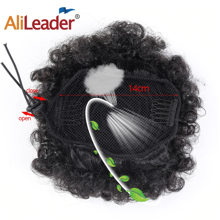 AliLeader 8 дюймов фиолетовые короткие синтетические волосы зажим для пучка волос