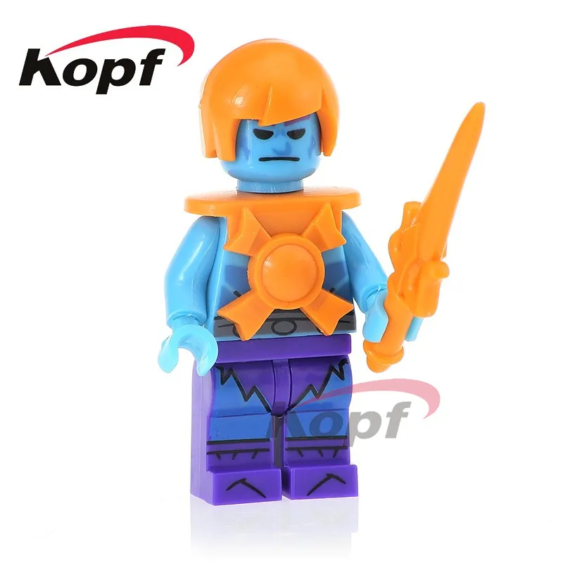

Single Sale HE-Man MASTERS PAKER Super Heroes Ram Man Rattlor Ske Letor Beastman Building Blocks Bricks Kids Gift Toys PG1100