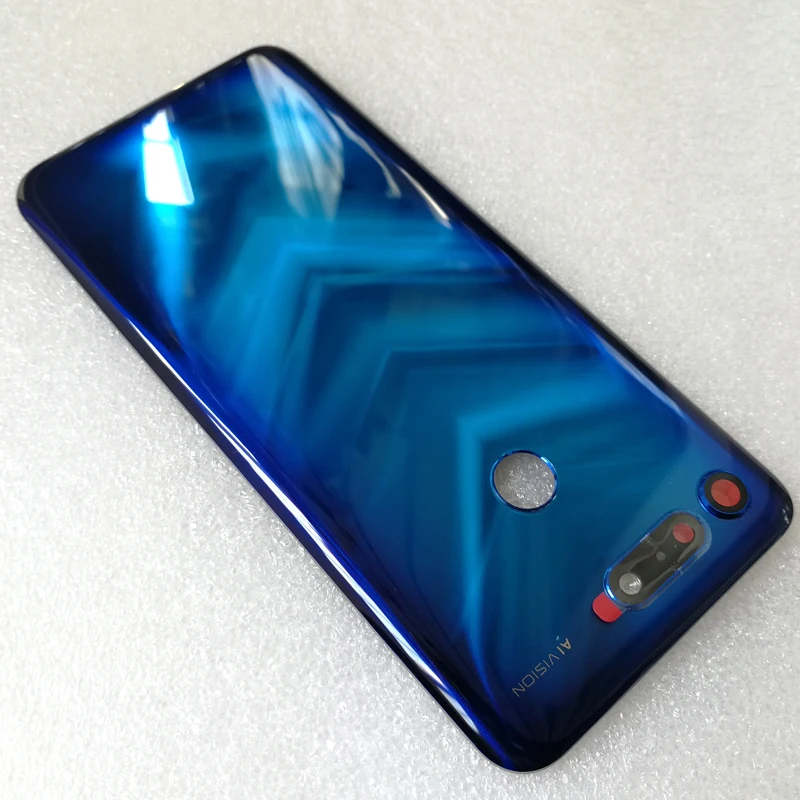 Для huawei Honor V20/View 20 задняя крышка аккумулятора стеклянная задняя крышка корпуса дверная камера стеклянная рамка Запасные детали