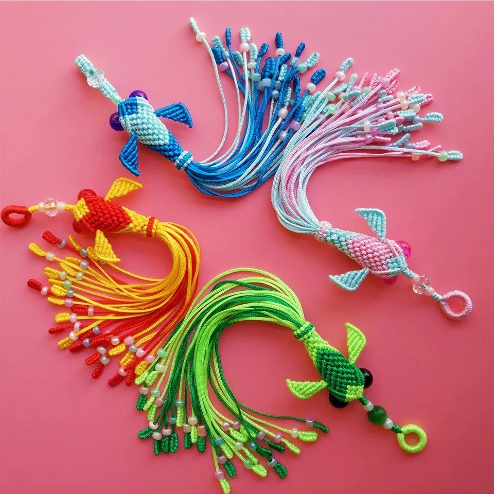 

Small Goldfish Pendant By Handmade for Gift Using For Chinese-style Pendant and Keychain Free mail