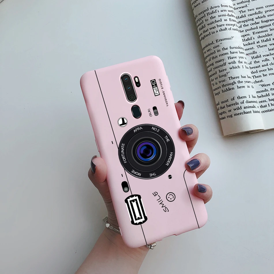 Case For OPPO A5 (2020) A9 (2020) A11X Soft Silicone Cute Heart Painted Cases TPU Back Cover For Coque OPPO A5 A9 A 5 2020 Funda cases for oppo cell phone Cases For OPPO