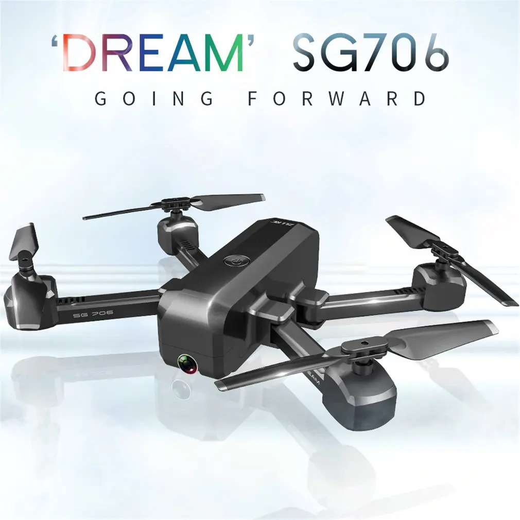 Новинка SG706 WiFi складной Радиоуправляемый Дрон 1080P HD Двойная камера оптический поток Смарт слежение за радиоуправляемым вертолетом самолет игрушки дистанционного управления