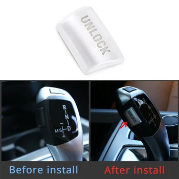 

Chrome Gear Shift Head UNLOCK Button Push Cover For BMW 5 Series F10 520 528 New And High Quality