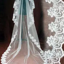 Свадебные 3 м 5 М длинные один Слои вуаль цвета слоновой кости/Белый Элегантные свадебные аксессуары свадебная фата вуаль де-Мари