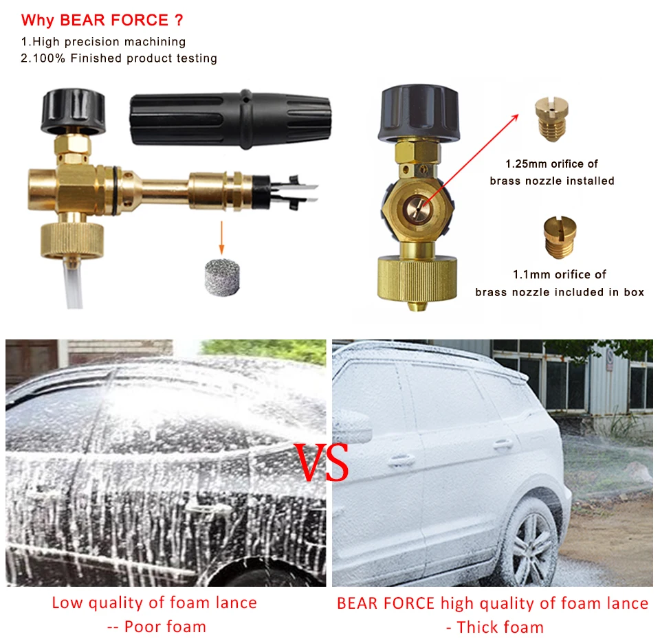 TTB1300PRW, TTB2200PRW Titan Pressure Washer Snow Foam Lance Cleaning