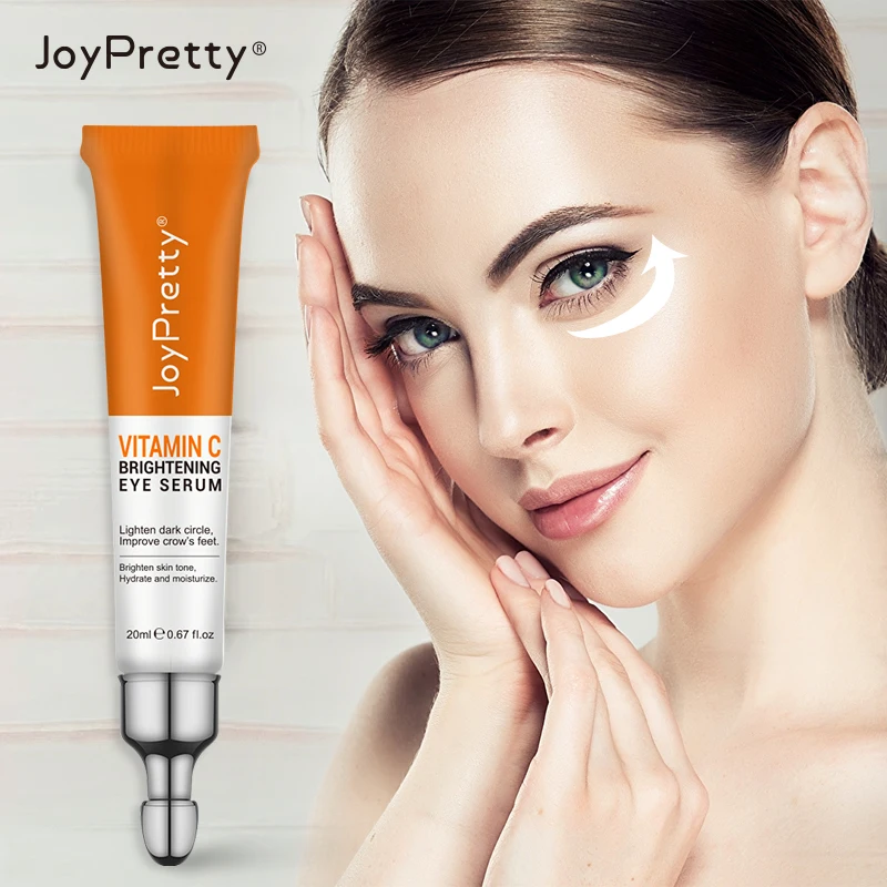 Vitamin C Remove Dark Circles Eye Bags Lift Firm Brightening Eye Cream Hyaluronic Acid Anti-Wrinkle Massage Eyes Care Eye Serum