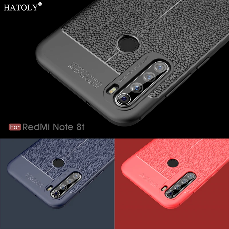 Чехол для Xiaomi Redmi Note 8 T, роскошный кожаный мягкий силиконовый чехол для задней панели Redmi Note 8 T, чехол-бампер для телефона Redmi Note 8 T