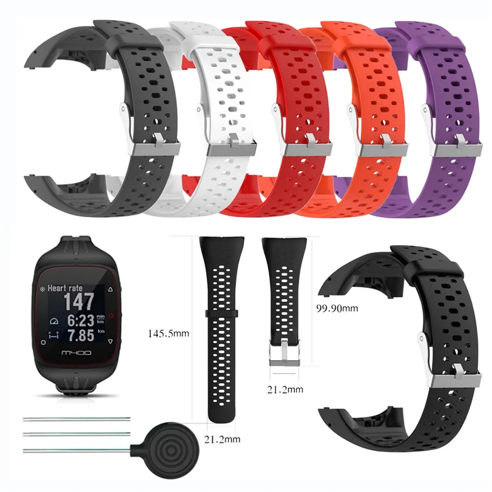 Wrist Band Strap for Polar M400 M430 Sports Smart Watch Soft Silicone Belt Replacement Bracelet Wristband Watchband Accessories